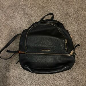 black michael kors backpack